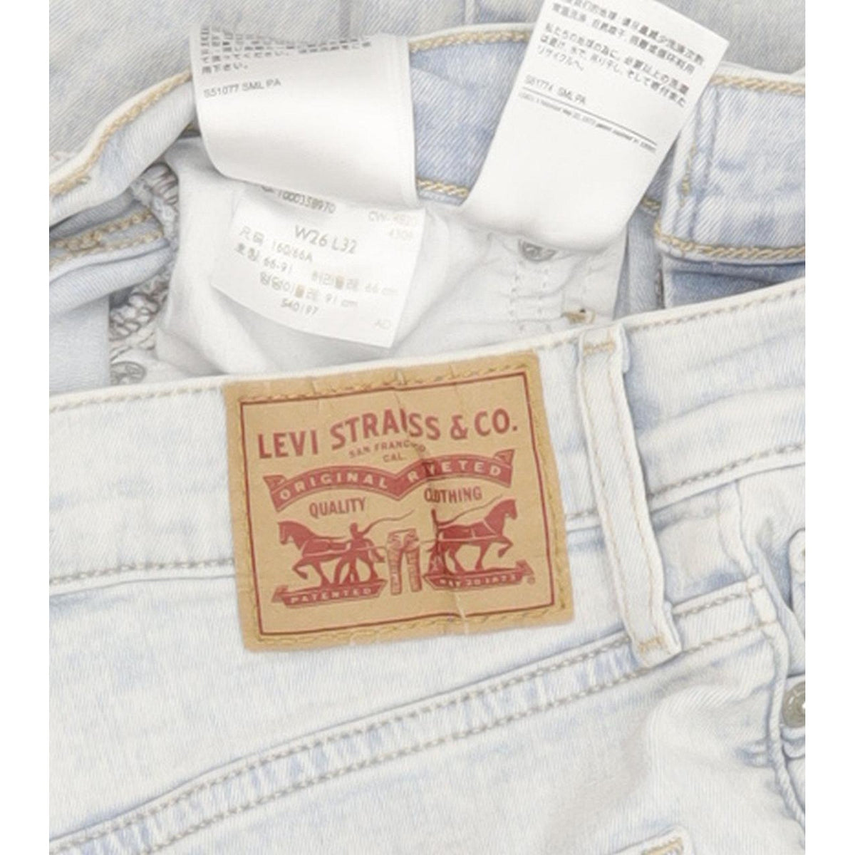 Levi's Mile Women Blue Skinny Slim Stretch Jeans W26 L32