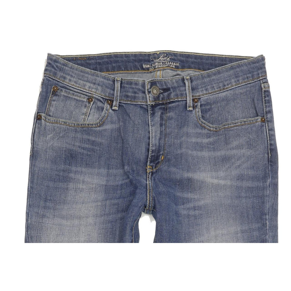 Levi's Demi Curve Women Blue Straight Classic Stretch Jeans W30 L30