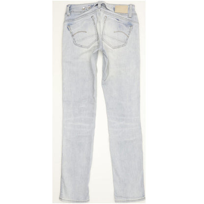 G-Star Midge Saddle Women Blue Straight Slim Stretch Jeans W26 L30