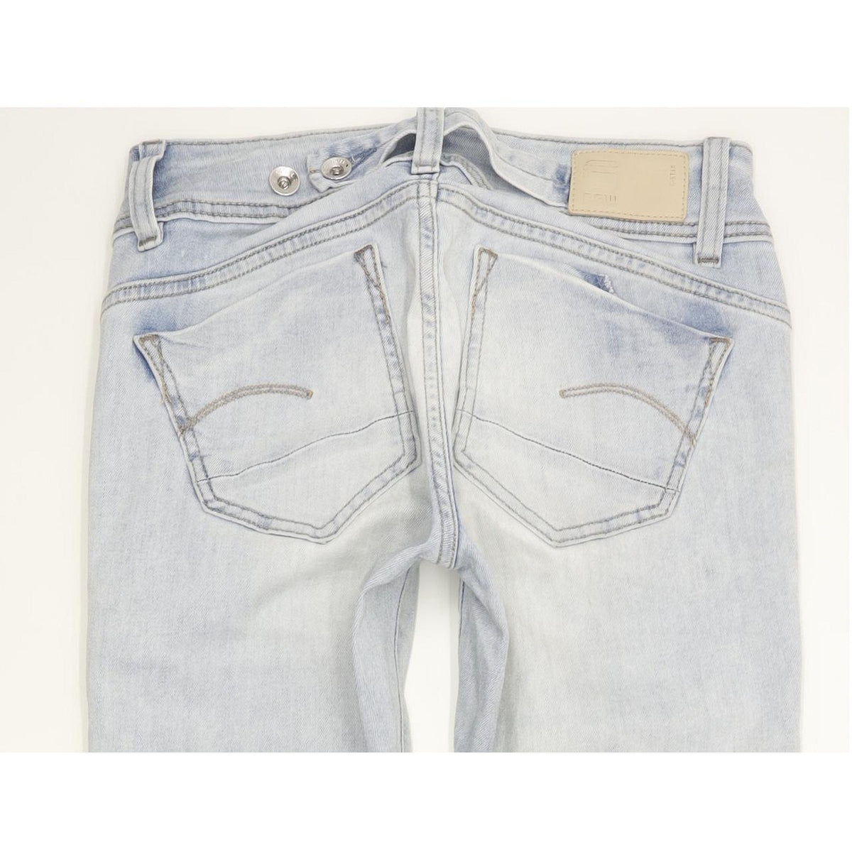 G-Star Midge Saddle Women Blue Straight Slim Stretch Jeans W26 L30