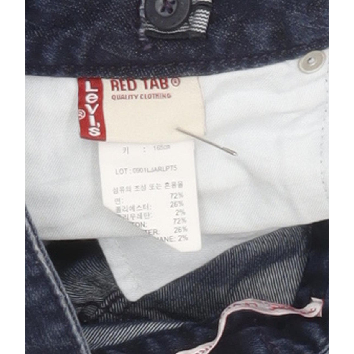 Levi's Red Tab Women Blue Straight Regular Stretch Jeans W28 L31
