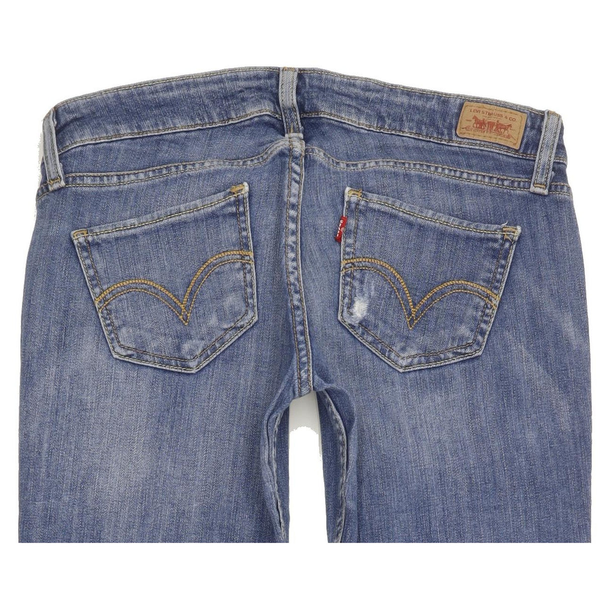 Levi's 524 Women Blue Straight Slim Stretch Jeans W30 L30