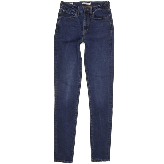 Levi's 721 Women Blue Skinny Slim Stretch Jeans W27 L31