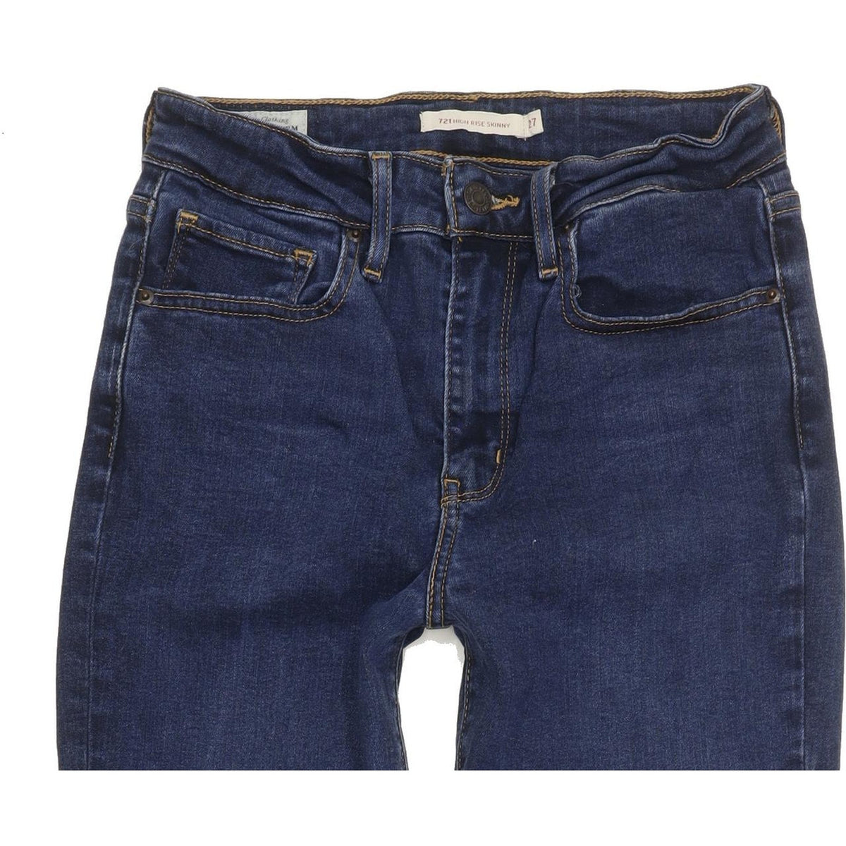 Levi's 721 Women Blue Skinny Slim Stretch Jeans W27 L31