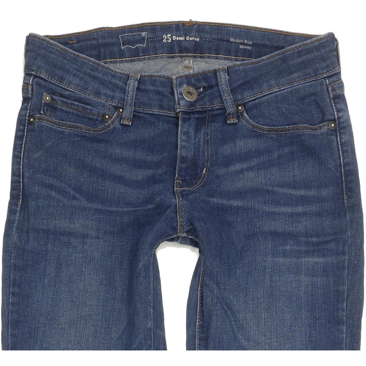 Levi's Demi Curve Women Blue Skinny Slim Stretch Jeans W25 L30