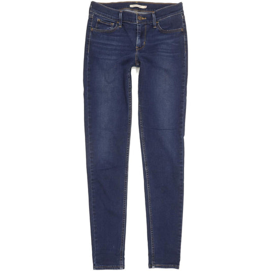 Levi's 710 Super Women Blue Skinny Slim Stretch Jeans W29 L31