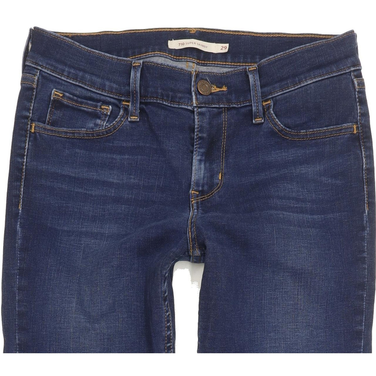 Levi's 710 Super Women Blue Skinny Slim Stretch Jeans W29 L31
