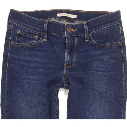 Levi's 710 Super Women Blue Skinny Slim Stretch Jeans W29 L31