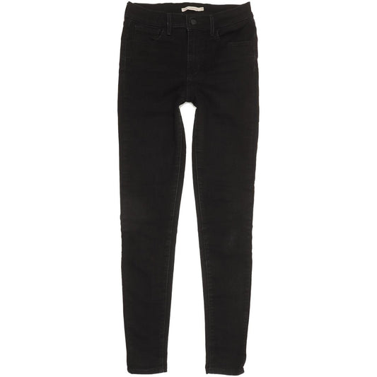 Levi's 720 Women Black Skinny Slim Stretch Jeans W28 L31