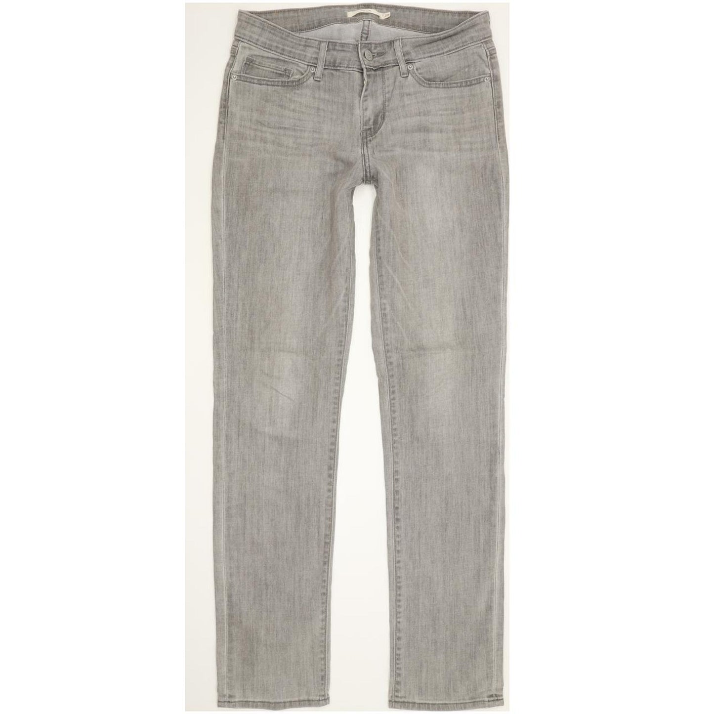 Levi's 712 Women Grey Straight Slim Stretch Jeans W29 L32