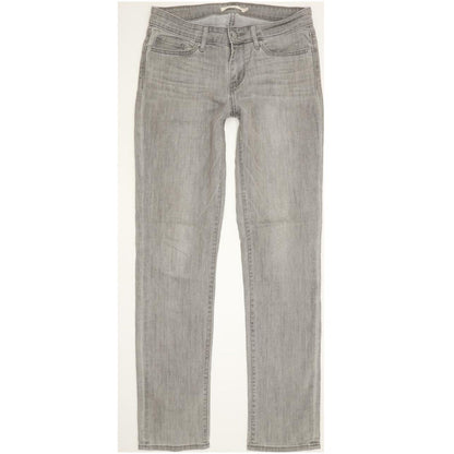 Levi's 712 Women Grey Straight Slim Stretch Jeans W29 L32