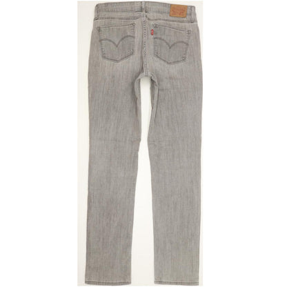 Levi's 712 Women Grey Straight Slim Stretch Jeans W29 L32