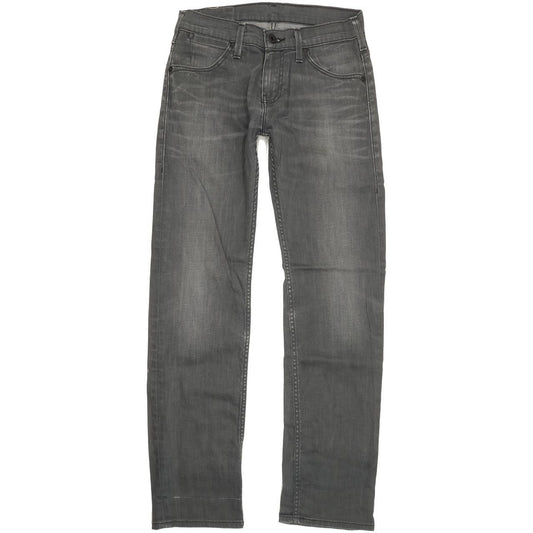 Levi's 504 Men Grey Straight Regular Stretch Jeans W28 L31