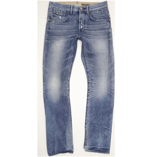 G-Star Men Blue Straight Slim Jeans W32 L32