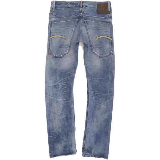 G-Star Men Blue Straight Slim Jeans W32 L32