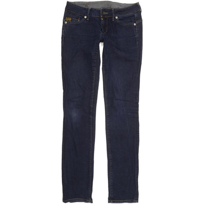 G-Star Women Blue Straight Slim Stretch Jeans W27 L34