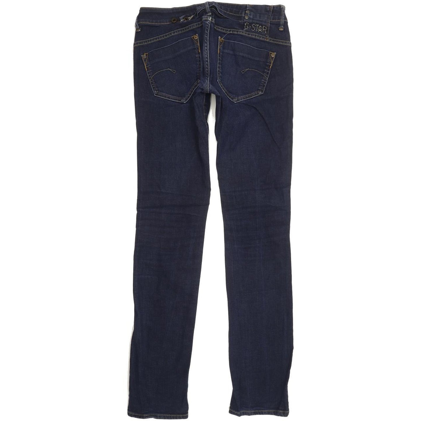 G-Star Women Blue Straight Slim Stretch Jeans W27 L34