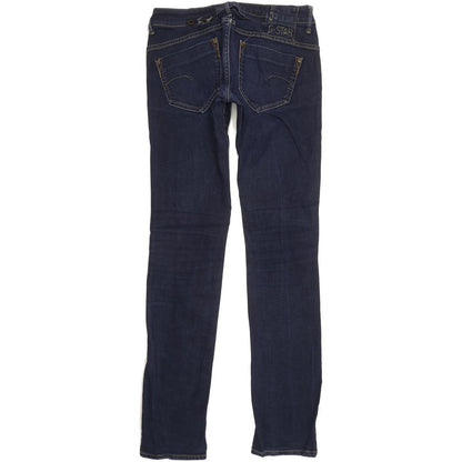 G-Star Women Blue Straight Slim Stretch Jeans W27 L34