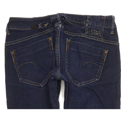 G-Star Women Blue Straight Slim Stretch Jeans W27 L34