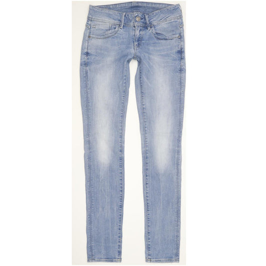G-Star Lynn Women Blue Skinny Slim Stretch Jeans W26 L31