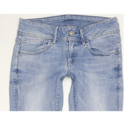 G-Star Lynn Women Blue Skinny Slim Stretch Jeans W26 L31