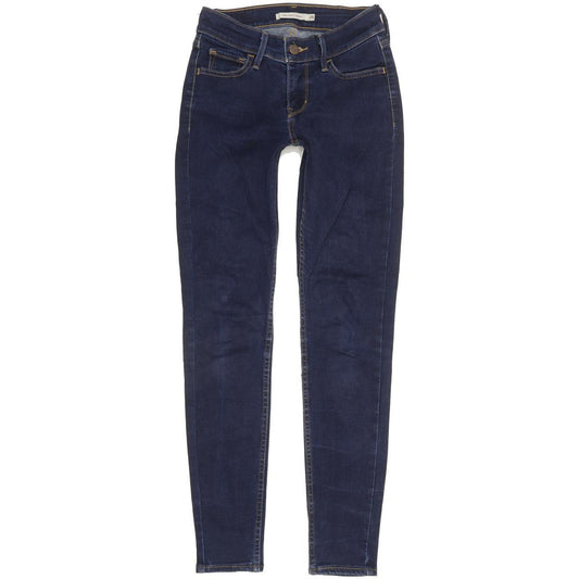 Levi's 710 Super Women Blue Skinny Slim Stretch Jeans W25 L27