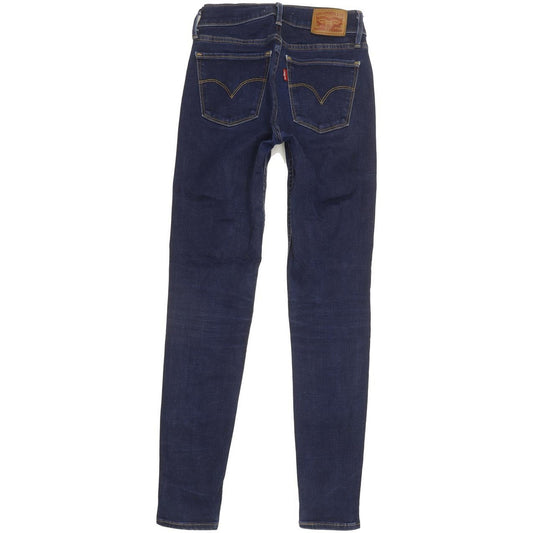 Levi's 710 Super Women Blue Skinny Slim Stretch Jeans W25 L27
