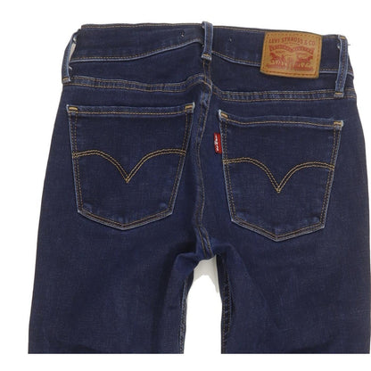 Levi's 710 Super Women Blue Skinny Slim Stretch Jeans W25 L27