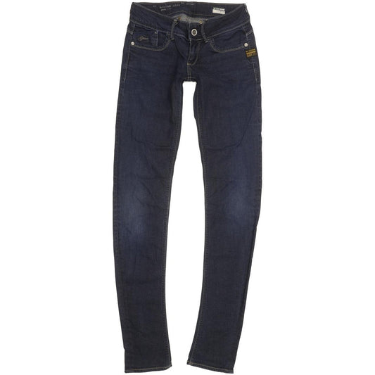 G-Star Women Blue Skinny Slim Stretch Jeans W24 L34