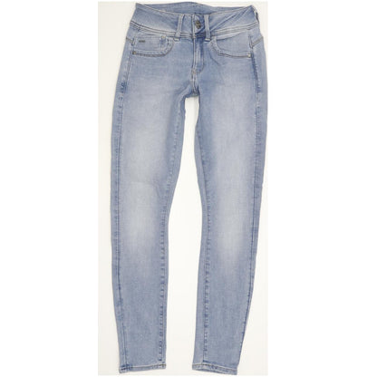 G-Star Lynn Mid Women Blue Skinny Slim Stretch Jeans W27 L28