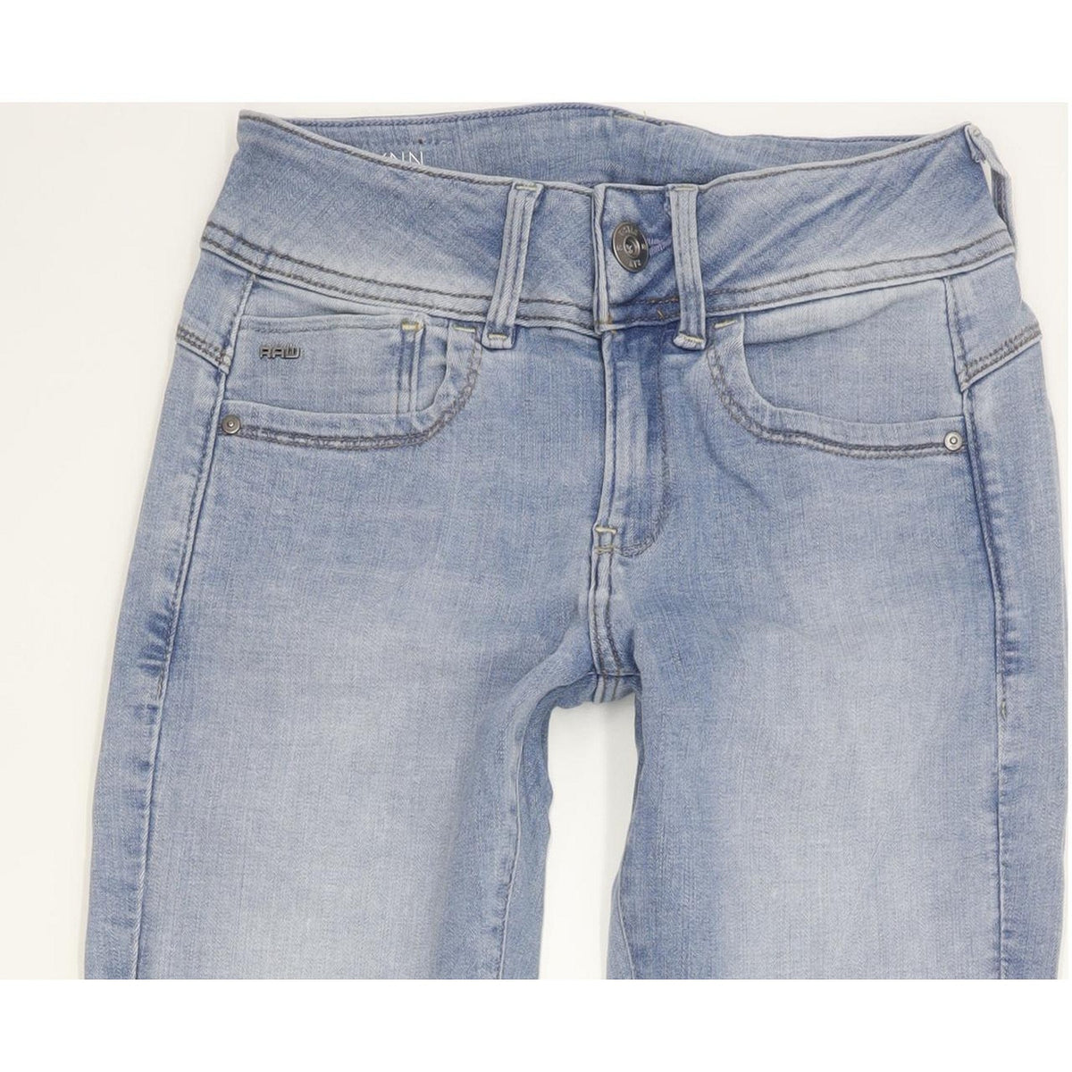G-Star Lynn Mid Women Blue Skinny Slim Stretch Jeans W27 L28