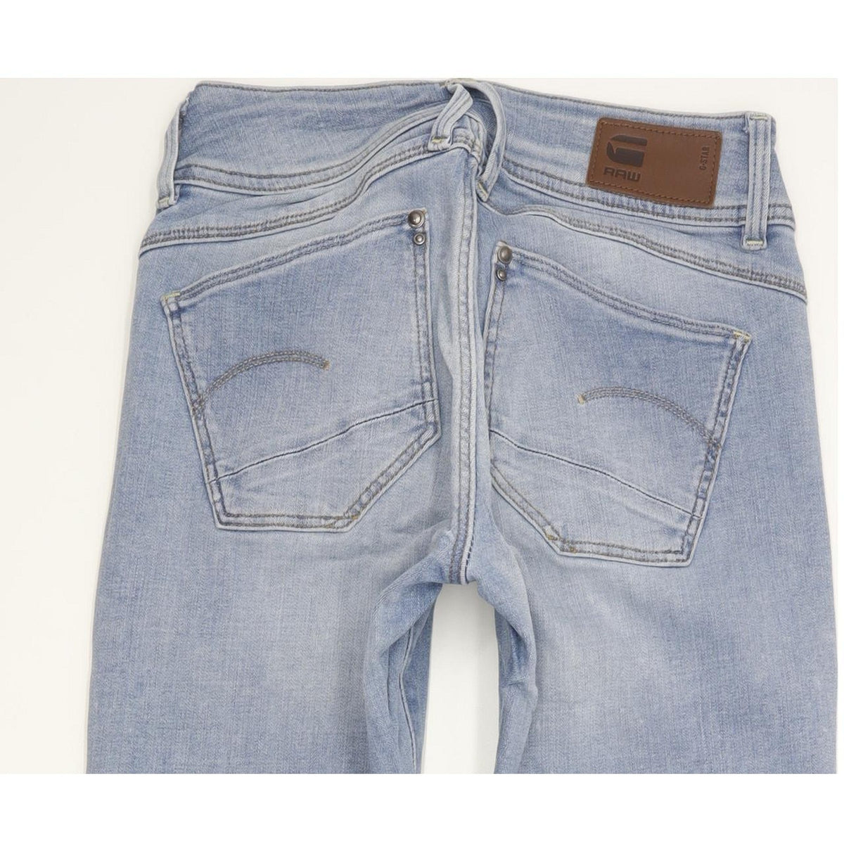 G-Star Lynn Mid Women Blue Skinny Slim Stretch Jeans W27 L28