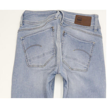 G-Star Lynn Mid Women Blue Skinny Slim Stretch Jeans W27 L28