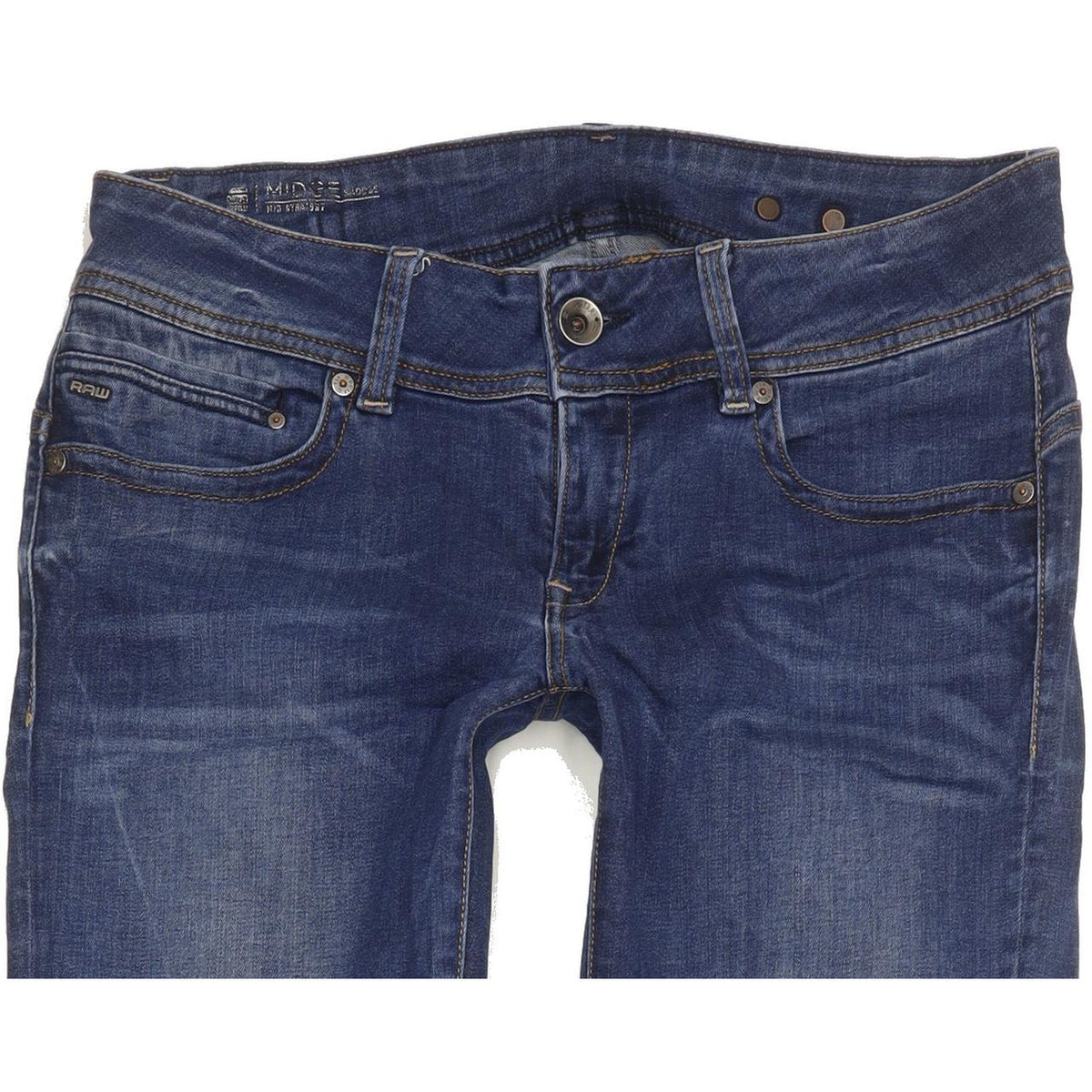 G-Star Midge Women Blue Straight Slim Stretch Jeans W30 L34