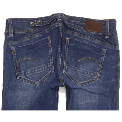 G-Star Midge Women Blue Straight Slim Stretch Jeans W30 L34