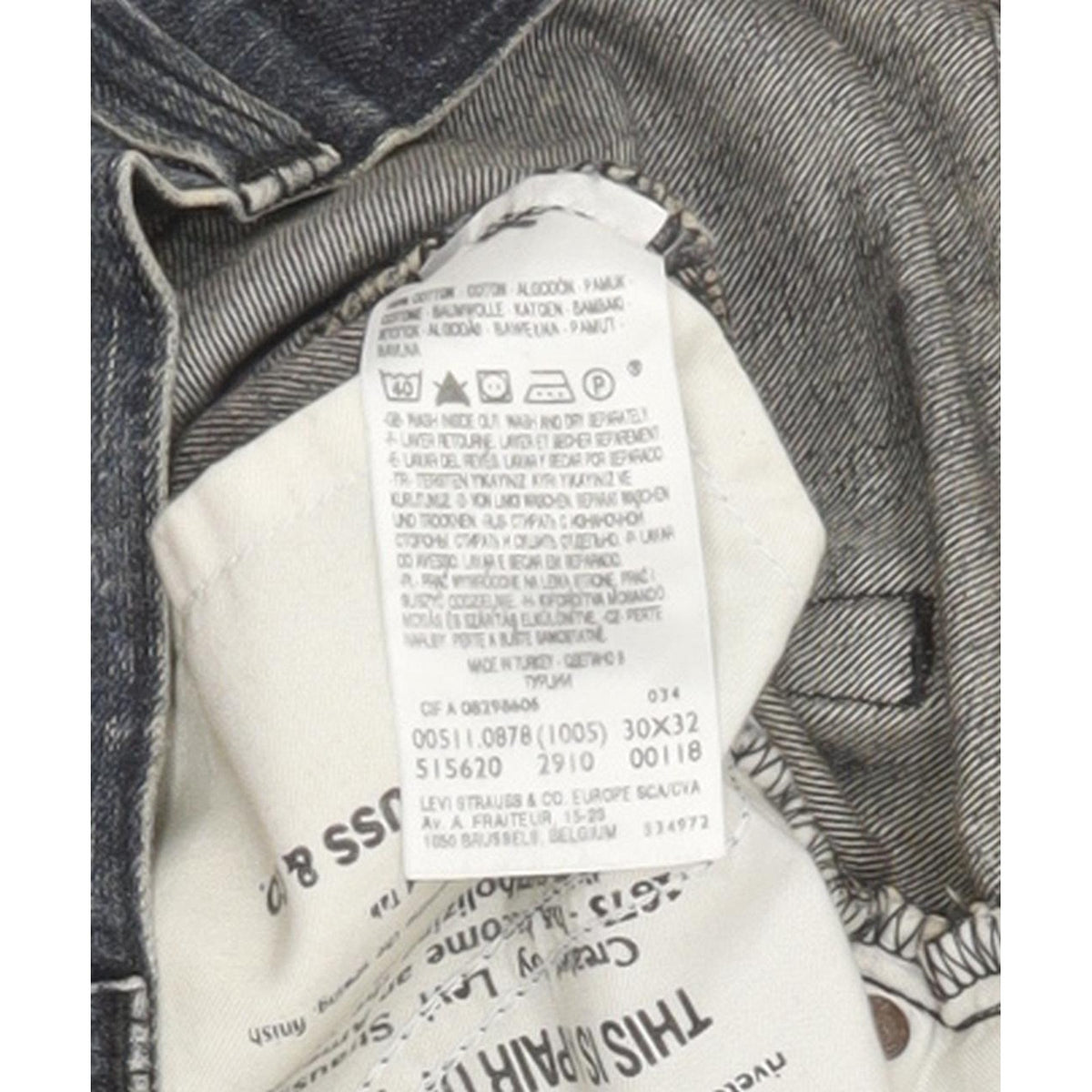 Levi's 511 Women Blue Straight Slim Jeans W30 L32