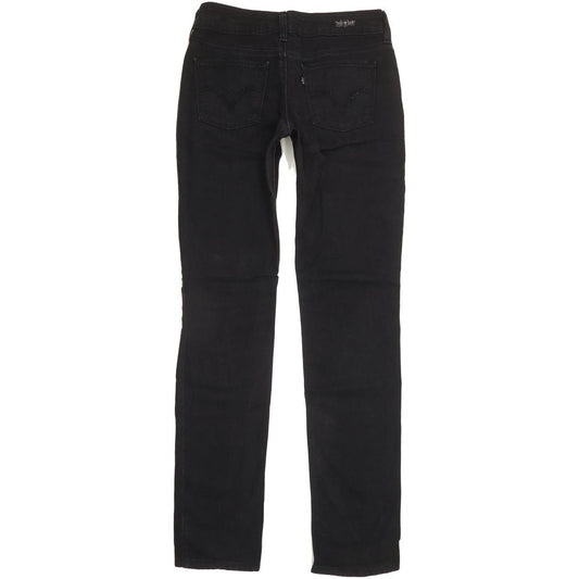 Levi's Women Black Straight Slim Stretch Jeans W30 L34