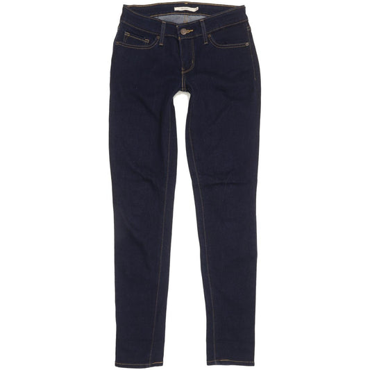 Levi's 711 Women Blue Skinny Slim Stretch Jeans W26 L29
