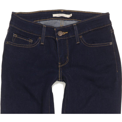 Levi's 711 Women Blue Skinny Slim Stretch Jeans W26 L29