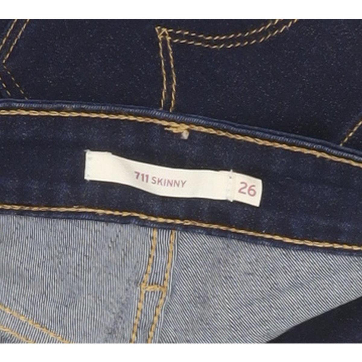 Levi's 711 Women Blue Skinny Slim Stretch Jeans W26 L29