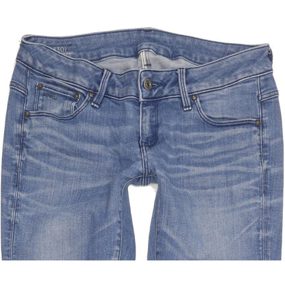 G-Star 3301 Low Women Blue Skinny Slim Stretch Jeans W28 L35