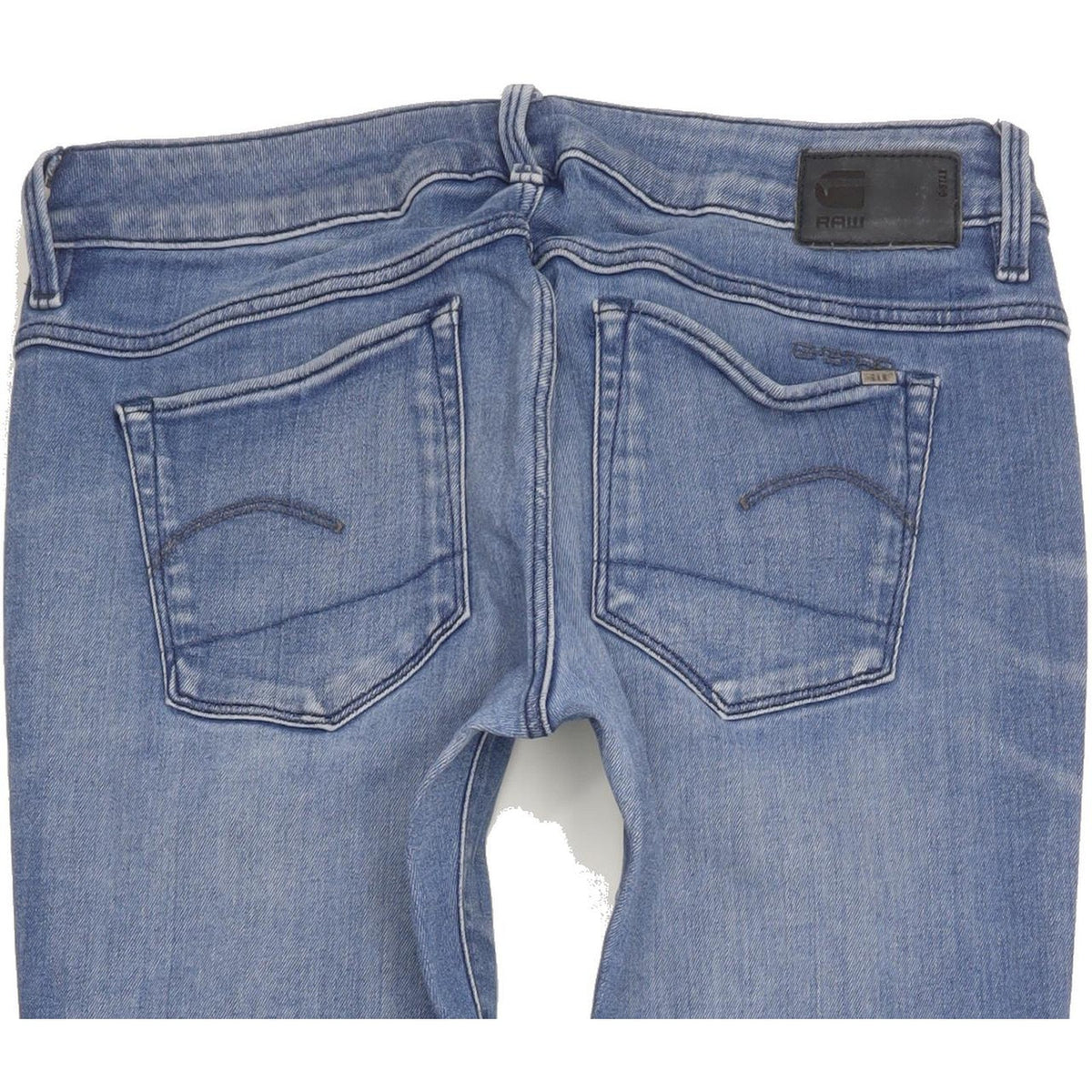 G-Star 3301 Low Women Blue Skinny Slim Stretch Jeans W28 L35
