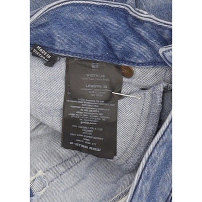 G-Star 3301 Low Women Blue Skinny Slim Stretch Jeans W28 L35