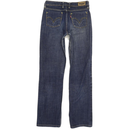 Levi's 627 Women Blue Straight Regular Stretch Jeans W30 L31