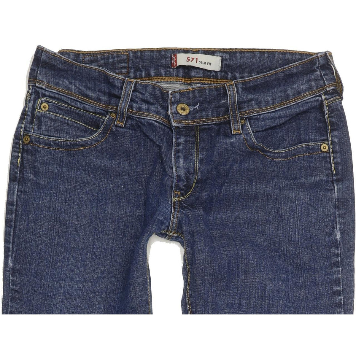 Levi's 571 Women Blue Straight Slim Stretch Jeans W31 L31