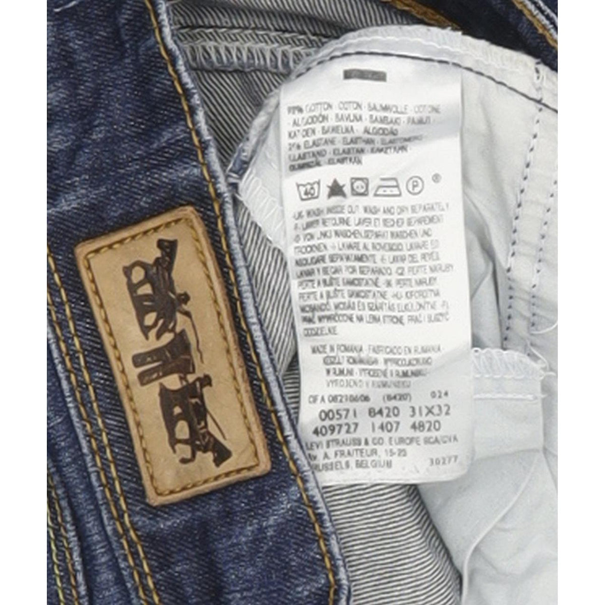 Levi's 571 Women Blue Straight Slim Stretch Jeans W31 L31