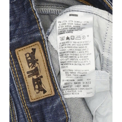 Levi's 571 Women Blue Straight Slim Stretch Jeans W31 L31