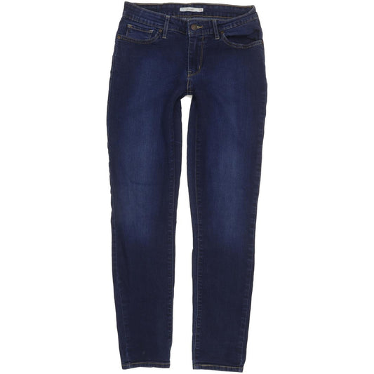 Levi's 711 Women Blue Skinny Slim Stretch Jeans W28 L29