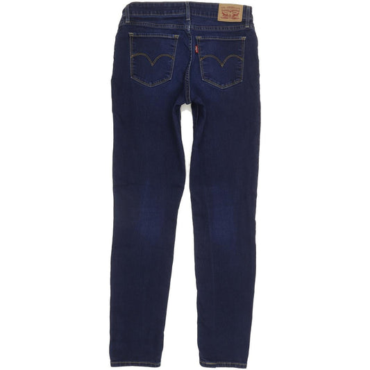Levi's 711 Women Blue Skinny Slim Stretch Jeans W28 L29