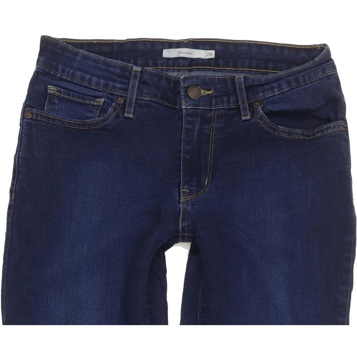 Levi's 711 Women Blue Skinny Slim Stretch Jeans W28 L29